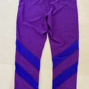 Zella Heathered purple and blue capri leggings BNWT Size M